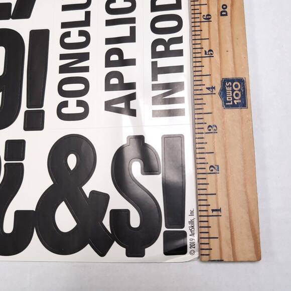 ArtSkills Alphabet And Number Stickers Black - Picture 4 of 4